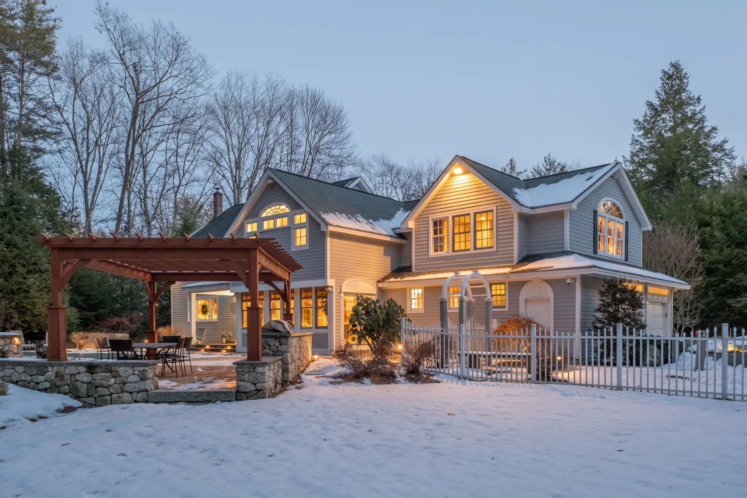 SIP custom home built in winter by EcoSmart Custom Homes in Rochester, MN