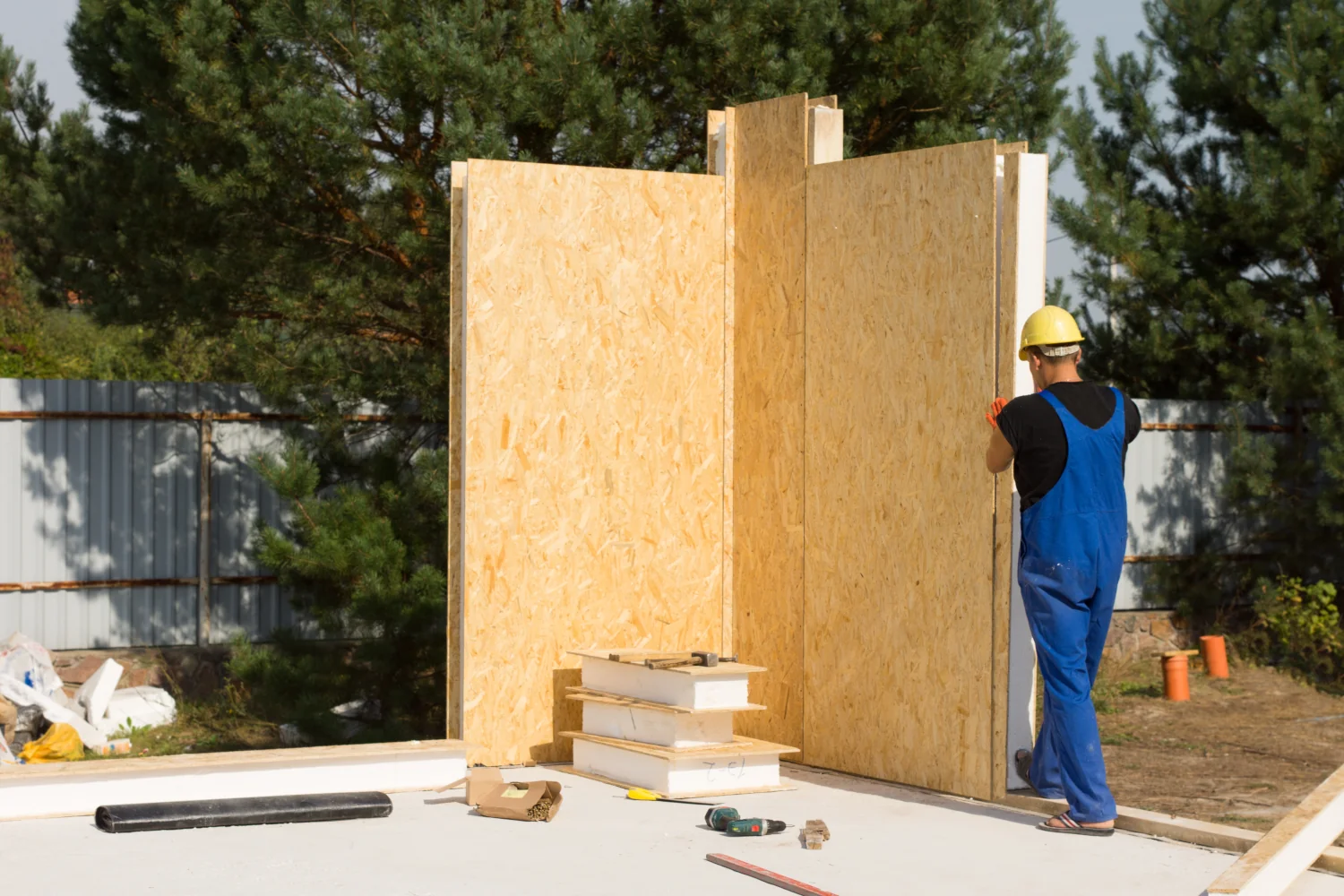 SIP custom home built in winter by EcoSmart Custom Homes in Rochester, MN