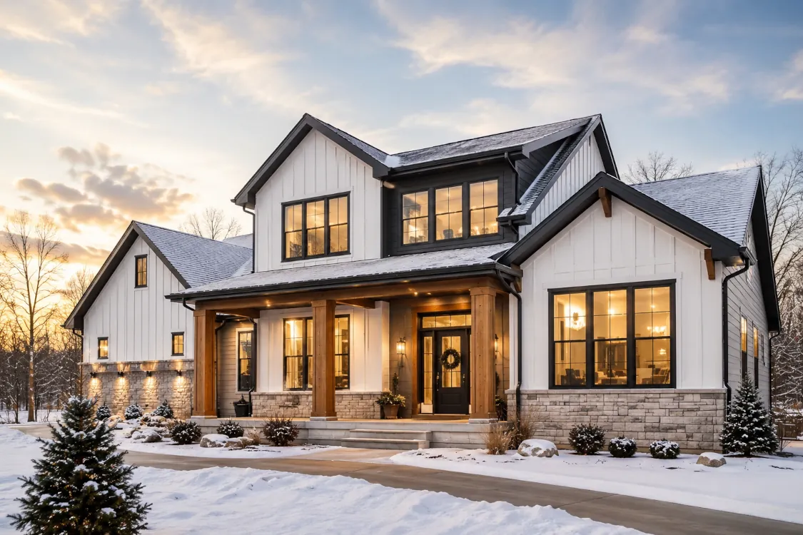 Energy efficient custom home in Rochester MN built for Minnesota winters